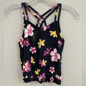 🔴 3/$10 - Kids Abercrombie Floral Tank
